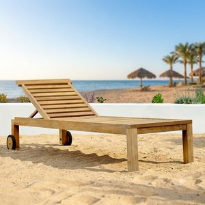 Salon de jardin et chaise longue en teck fabriqués en Indonésie - Product Image 1