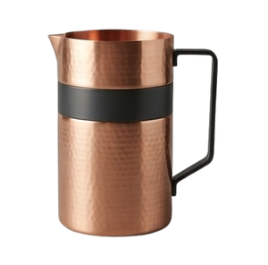 Wholesaler Custom Water Pitcher Large Storing Metal Handle Copper Plated Metal <b>Jug</b> with Handle - Product Image 3