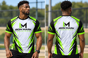 Camiseta Deportiva Personalizada Iron Mark para Hombre, Sublimada, de Poliéster, Transpirable, Manga Corta, Uniforme de Equipo, Servicio OEM, Fusión sin Costuras - Product Image 4