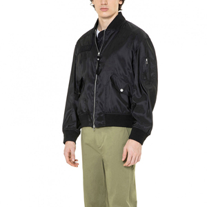 High Quality Factory Satin <b>Jacket</b> Wholesale Lightweight Milk Silk Satin Outerwear Full <b>Pilot</b> Custom Satin Varsity <b>Jacket</b> for Men - Product Image 3