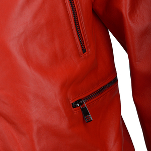 Chaqueta de Cuero Personalizada para Hombre, Estilo Urbano, Motero, Abrigo Casual Premium para Invierno, Suministro al por Mayor OEM/ODM - Product Image 5