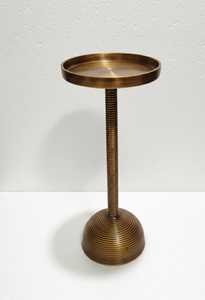 Luxury Metal Drink <b>Table</b> Round <b>Copper</b> Rose Gold Accent Side <b>Table</b> Modern Small End <b>Table</b> Cocktail <b>Table</b> for Living Room - Product Image 4
