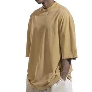 เสื้อยืดผู้ชายผ้าฝ้ายออร์แกนิคเป็นมิตรกับสิ่งแวดล้อม ระบายอากาศได้ดี ทรงโอเวอร์ไซส์ สั่งทำได้ น้ำหนัก 200 กรัม ผ้าถัก - Product Image 2