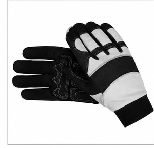 Gants de mécanicien flexibles et durables, antidérapants, résistants à la chaleur, respirants, avec poignets renforcés en nylon/cuir pour les tâches d'atelier - Product Image 6