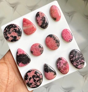 Rodonita Rosa Natural al por Mayor, Cabujón de Gema Suelta en Forma Ovalada, Pera, Redonda y Cojín para Fabricación de Joyería de Plata - Product Image 2