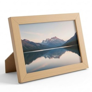 Bamboo <b>Floating</b> Photo Frame 4x6 Inch | Eco-Friendly Handmade Durable Lightweight Tabletop | Wholesale | Aqudus Saleem - Product Image 1
