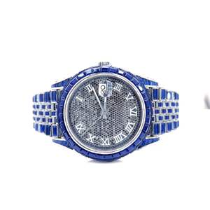 Reloj Unisex con Incrustaciones de Moissanita, con Fecha Automática, Diamantes Incoloros de Alta Calidad, Precio de Mayoreo, Superventas - Product Image 4