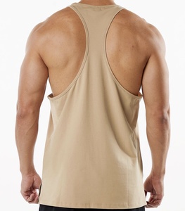 Camiseta sin mangas de algodón personalizada con logo 2026 para hombre, informal, transpirable, de punto, para entrenamiento de verano, fitness, estilo stringer acanalado - Product Image 6