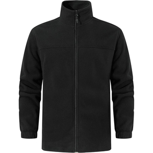 Vestes en polaire pour hommes, hiver, à capuche, logo personnalisé sur le devant, taille adulte, motif uni, teinture unie, respirantes, manches longues, vêtements décontractés - Product Image 2
