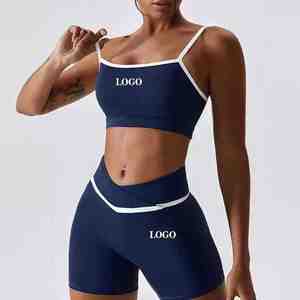 Conjunto de Yoga para Mujer Más Vendido, Sostenible y Elegante, Conjunto de 2 Piezas con Diseño Sólido, Venta al Por Mayor, Último Diseño, Conjunto de Yoga de Color Sólido - Product Image 2