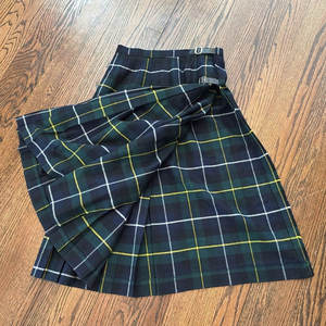 Jupe écossaise traditionnelle pour femmes, plissée, en laine verte, motif tartan Campbell d'Argyll - Product Image 4