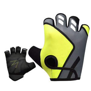 Customized Material Half Half Finger Eco-Friendly Custom Color Cycling Gloves Unique Design High Quality Customizable Racing - Product Image 1