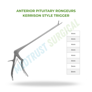 Rongeur Kerrison à déclenchement pour la pituitaire antérieure, instrument chirurgical de neurochirurgie de la colonne vertébrale, pour l'extraction osseuse - Product Image 2
