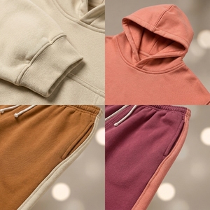 Conjunto de Sudadera con Capucha y Pantalones Deportivos de Dos Piezas con Logotipo Personalizado, Lavado Ácido, para Hombre y Mujer, Talla Grande, Venta al Por Mayor, OEM, Algodón y Felpa - Product Image 6