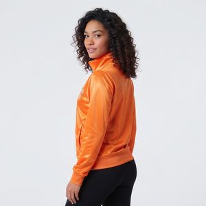 Vestes de sport pour femmes, vestes d'entraînement personnalisées imprimées avec fermeture éclair intégrale, vestes de sport imprimées à col montant et fermeture éclair pour femmes - Product Image 5