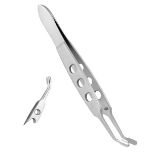 เครื่องมือผ่าตัดเปลือกตาคุณภาพสูง ทำจากเหล็กกล้าไร้สนิม ยี่ห้อ Arita Meibomian Gland Compressor Expressor Forceps สำหรับจักษุแพทย์ ขายส่ง - Product Image 6