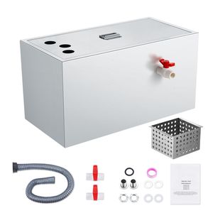 Trappola per Grasso in Acciaio Inossidabile da 25 Libbre per Cucine Commerciali, 6.4 GPM - Product Image 1