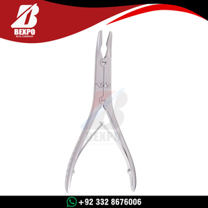 Instrumentos Quirúrgicos de Acero Inoxidable Alemán, Rongeur para Huesos Beyer Stille con Acabado Lijado, Rongeur para Huesos Beyer Curvo de Alta Calidad de 180 mm - Product Image 4