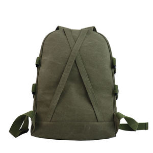 Canvas Laptop <b>Backpack</b> Unisex Vintage Style 20-39L Durable Softback with Open Closure and Shoulder <b>Straps</b> Cotton Lining - Product Image 3