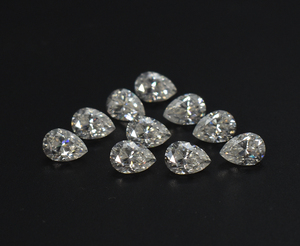 Piedras de moissanita VVS, color D, corte pera, alternativa al diamante, 3x2 mm, 4x3 mm, 5x3 mm, 6x4 mm, 7x5 mm - Product Image 1