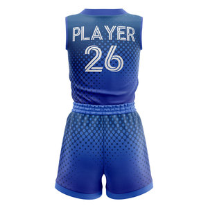 Maillot de basketball pour femme à marque privée, logo personnalisé, sans manches, léger, respirant, vêtement d'équipe sublimé - Product Image 3