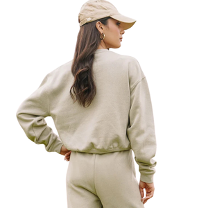 Conjunto Deportivo de Dos Piezas para Mujer, Talla Grande, Sudadera de Felpa con Cuello Redondo, Pantalones Anchos de Corte Regular, Casual, Invierno, Ecológico - Product Image 4