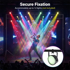 Supporto per Luci da Palco Pieghevole 8.7 Piedi, Traliccio Metallico Regolabile in Altezza 10 Livelli, Accessori per Luci da Palco DJ, Matrimoni, Concerti 4.6-8.7 Piedi - Product Image 5