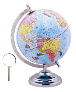 Globo Terráqueo Náutico de Latón, Decoración de Escritorio Vintage, Globo de Latón Marítimo Clásico - Product Image 4