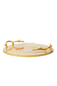 Bandeja de Resina de Forma Ovalada, Precio por Cantidad al por Mayor, Bandeja de Servicio de Resina Hecha a Mano, Bandejas Decorativas para Servir Comida en Restaurantes, Hoteles y Hogares - Product Image 2