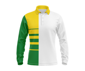 เสื้อคริกเก็ตแบบซับลิเมชั่นเต็มตัว ทีมสั่งทำพิเศษ โพลีเอสเตอร์ 100% ป้องกันแบคทีเรีย - Product Image 2