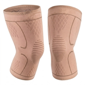 Genouillère de compression en Spandex et Nylon de haute qualité pour le baseball, le soutien de l'arthrite, la protection avancée, respirante et antidérapante - Product Image 1