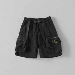 Short de bain décontracté pour homme, de qualité supérieure, en maille unie, confortable, taille élastique, style designer, imperméable et séchage rapide pour la plage - Product Image 2