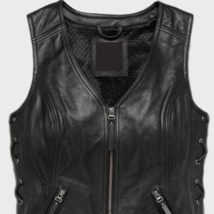 Womens Cowboy Western <b>Fringe</b> Vest Leather <b>Suede</b> Sleeveless <b>Jacket</b> Tassel Festival Rodeo Biker Fashion Supplier Premium OEM - Product Image 3
