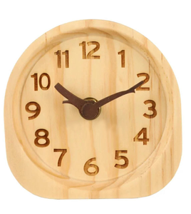 Reloj Despertador Suave de Madera Analógico con Luz Nocturna Silenciosa, Funciona con Batería, Reloj de Escritorio de Cuarzo - Product Image 5