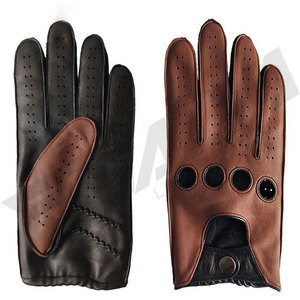Wholesale Winter Fashion Customized unisex Luxury Touch Screen Men Motorcycle Car Drive Genuine cowhide Leather Driving <b>Gloves</b> - Product Image 5