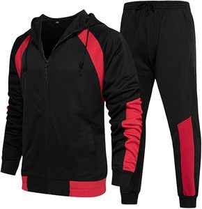 Ensemble de survêtement sportif personnalisé pour homme en polyester, ensemble de jogging, sweat-shirt à fermeture éclair intégrale avec poches latérales, survêtement décontracté d'automne - Product Image 4