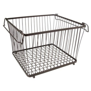 Wholesale Stainless Steel Metal Fruit Basket with Handle Eco-Friendly Vintage Multi-Use Laundry <b>Storage</b> for Hotels in Bulk - Product Image 6