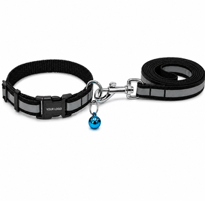 Reflective <b>Dog</b> Collar & Leash OEM ODM Custom Logo Adjustable Nylon Direct Manufacturer - Product Image 1