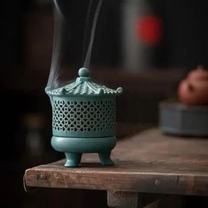 Brûleur à bakhoor moderne en métal, brûleur d'encens minimaliste pour parfum d'oud, décoration d'intérieur pour salon. - Product Image 6
