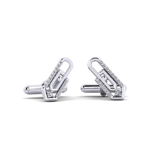 Boutons de manchette en or 9 carats avec logo personnalisé, bijoux fins pour hommes, accessoires de chemise de luxe pour cadeaux d'entreprise, mariages et événements - Product Image 3