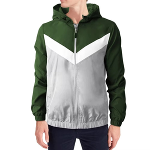 Veste réfléchissante pliable personnalisée pour hommes, veste coupe-vent légère imperméable pour activités de plein air, noire, fine, à séchage rapide, vêtements de sport - Product Image 1