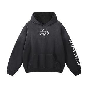Sweat à capuche personnalisé 100 % coton épais délavé au soleil, style vintage délavé à l'acide, coupe oversize streetwear, pull de haute qualité, fabrication OEM & ODM - Product Image 1