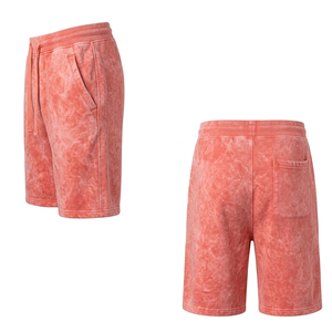 Shorts délavés pour hommes en molleton de coton épais, style vintage, décontracté, streetwear, coupe ample, vente en gros personnalisée, vêtements de mode pour hommes - Product Image 6