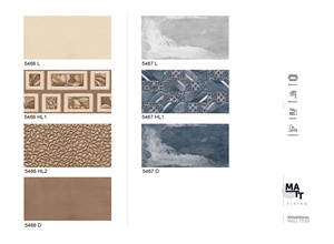 Gạch Men 30*60 cm tường ốp gạch 300x600mm bên ngoài Matt kết thúc tráng men Kích thước 300x600mm phổ biến bộ sưu tập mới nhất của WA - Product Image 3