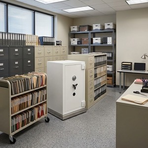 Office Archive Room Fire and Theft Resistant Safe <b>Box</b> with Extra Security for Office DX-200 - Product Image 1