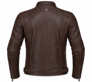 Veste de moto en cuir à capuche cachée |   Marron Vert Bleu |   Fabricant OEM ODM |   Qualité de conception haut de gamme |   Vêtements de course | - Product Image 3