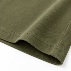 <b>Men's</b> Olive Green Casual T-<b>Shirt</b> With Arabic Print And Artistic Design Short Sleeve 100% Cotton Summer Wear - Product Image 4