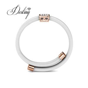 <span class=keywords><strong>Pulsera</strong></span> de cuero de moda Daisini adornada con cristales de <span class=keywords><strong>Swarovski</strong></span> <span class=keywords><strong>Pulsera</strong></span> al por mayor de alta calidad para regalo - Product Image 4