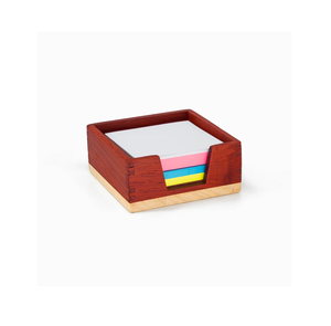 Porta Notas Adhesivas Doble de Madera, Dispensador de Notas de Color Natural para Oficina, Precio Económico, Compra a través de UF INTERNATIONAL Crafts - Product Image 1