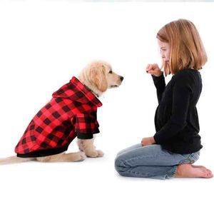 Sudadera con Capucha para Perro, Diseño Casual Otoñal con Bolsillo, Felpa de Alta Calidad, Color Rojo - Product Image 2